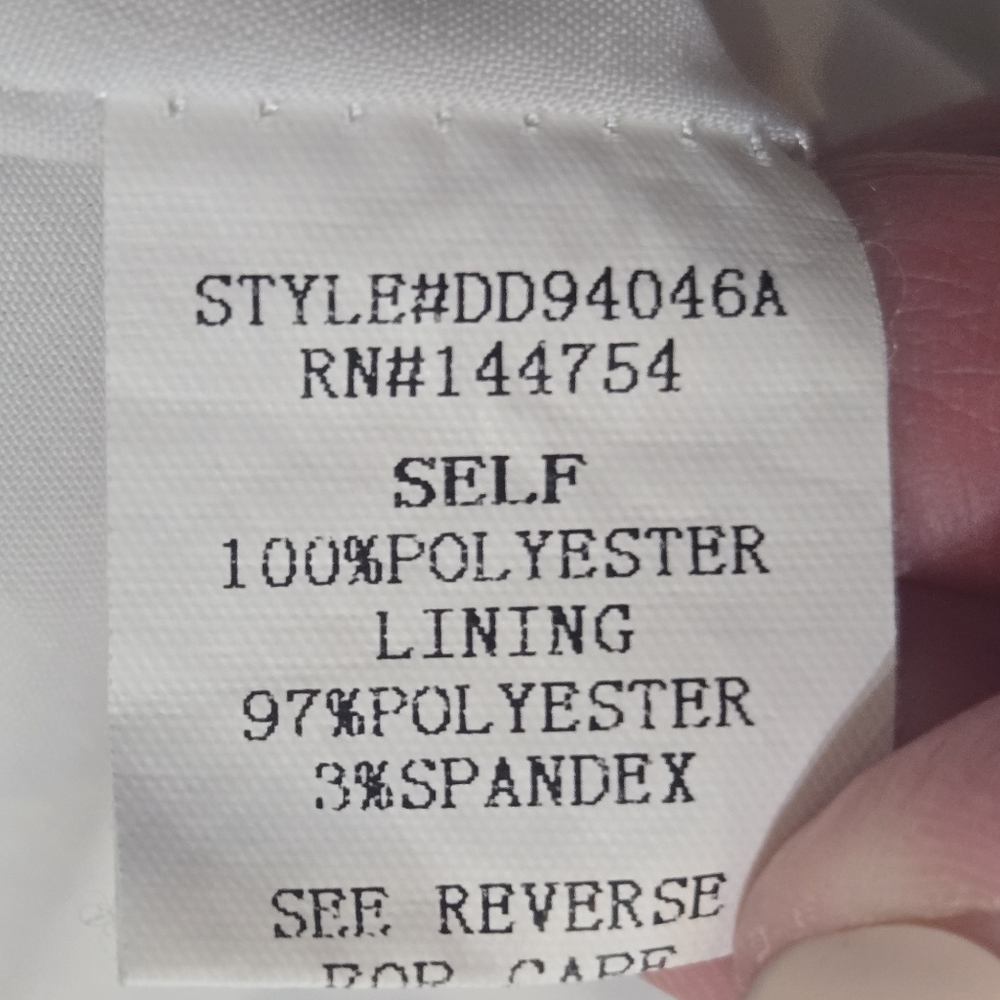 DAVI & DANI Black and White Dalmatian Spotted Lace Sleeve Dress, Size Medium - Picture 7 of 8